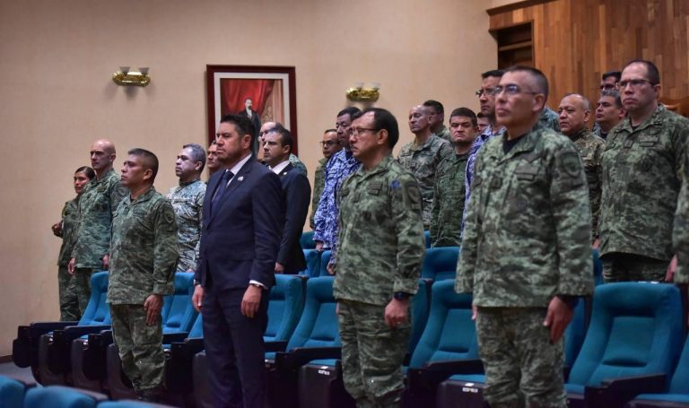 ANTE MANDOS DEL EJÉRCITO, ARMADA Y FUERZA AÉREA, EL SECRETARIO DE SEGURIDAD PÚBLICA PRESENTÓ EL “BLINDAJE AGUASCALIENTES”