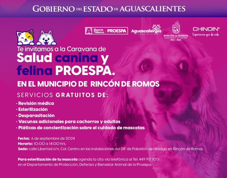 EL GOBIERNO DEL ESTADO LLEVARÁ A PABELLÓN DE HIDALGO SERVICIOS VETERINARIOS GRATUITOS ESTE VIERNES