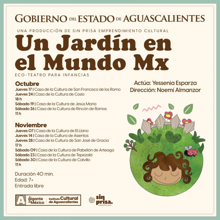 “UN JARDÍN EN EL MUNDO” SE PRESENTARÁ EN LAS CASAS DE CULTURA MUNICIPALES